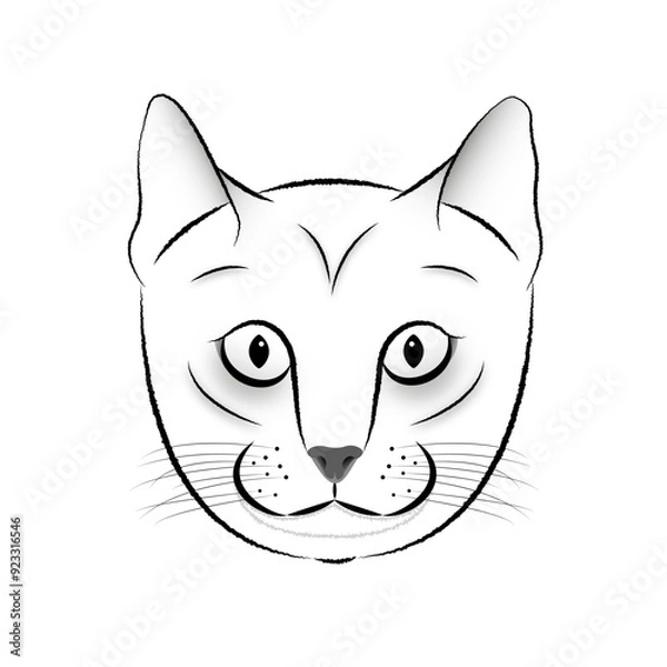 Obraz gatto stilizzato