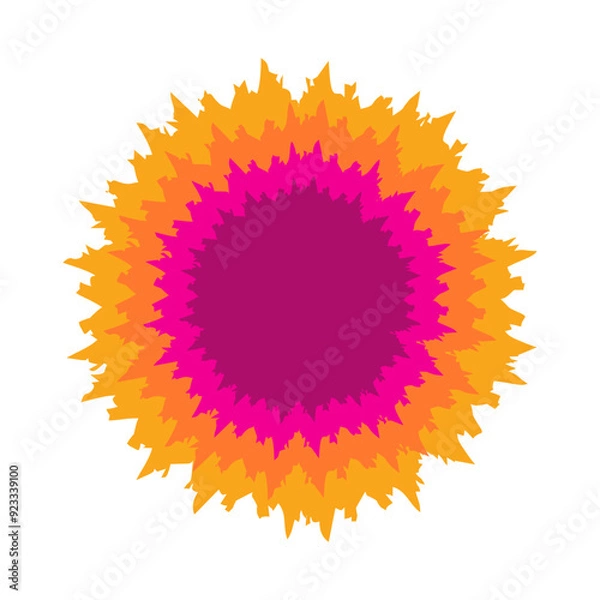 Fototapeta geometric circle grunge colorful vector. Space for text ready to use.