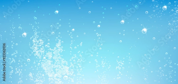 Obraz Horizontal Background with Blue Water