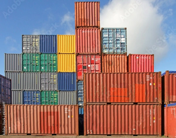 Obraz Stacked containers