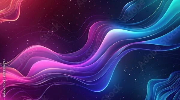 Fototapeta _abstract_gradient_neon_dark_background