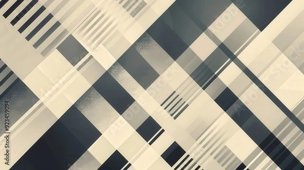 Fototapeta An elegant business pattern with diagonal stripes and geometric shapes.