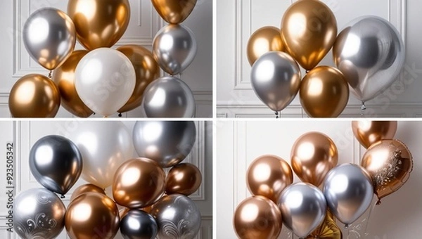 Obraz gold and silver