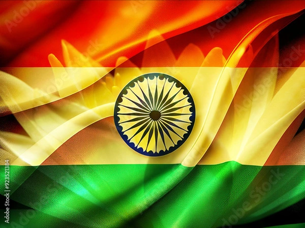 Obraz Indian Flag Lotus