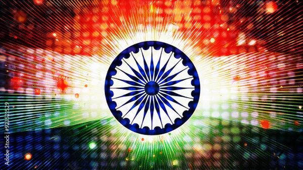 Obraz Digital India Background