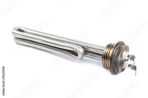Obraz Electric heating element on a white background.