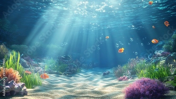 Obraz Vibrant Underwater Scene