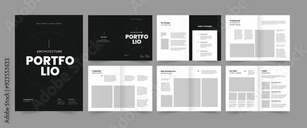 Obraz Portfolio Design Architecture Brochure Architect Portfolio Design
