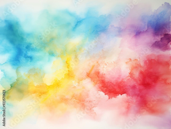 Fototapeta Fantastic abstract watercolour texture artwork