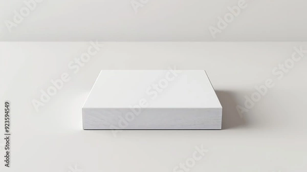 Fototapeta blank box packaging design mockup on white background