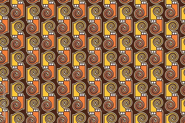 Fototapeta Abstract Seamless Pattern Vector, Geometric Pattern Background