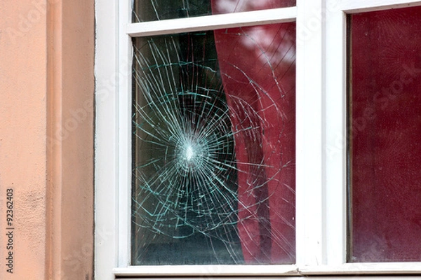 Obraz Cracked window
