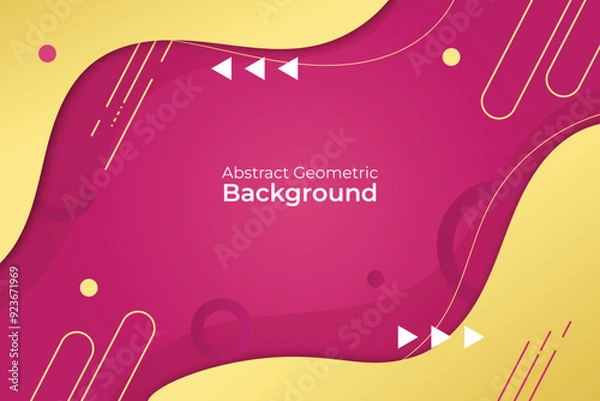 Fototapeta Abstract Background Dynamic Gradient Wavy and Geometric Shapes 2