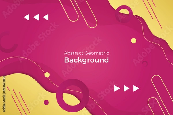 Fototapeta Abstract Background Dynamic Gradient Wavy and Geometric Shapes 4