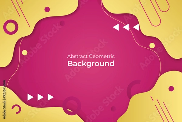 Fototapeta Abstract Background Dynamic Gradient Wavy and Geometric Shapes 7