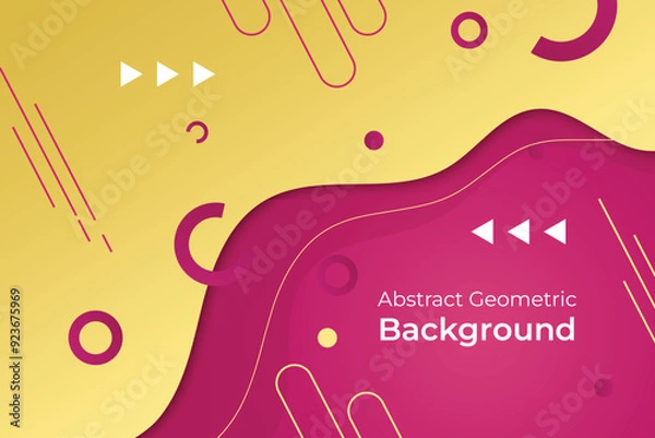Fototapeta Abstract Background Dynamic Gradient Wavy and Geometric Shapes 10