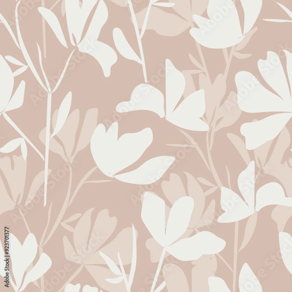 Fototapeta seamless floral pattern. Idea for fabric, tablecloth pattern, wrapping paper, gift paper. Print Ditsy. Motives are scattered randomly.flower pattern background. soft feminine pattern 