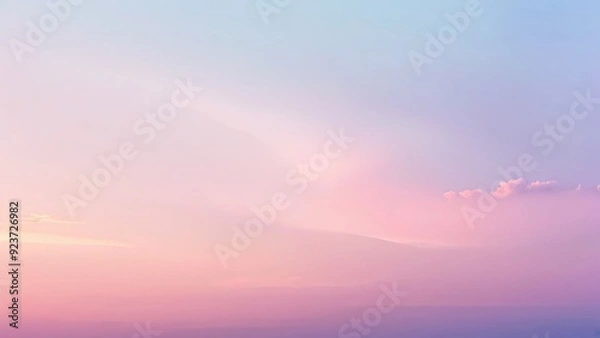 Obraz Blue sky filled with white clouds and sky.