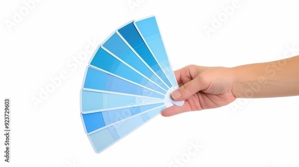 Obraz A hand holding color palette