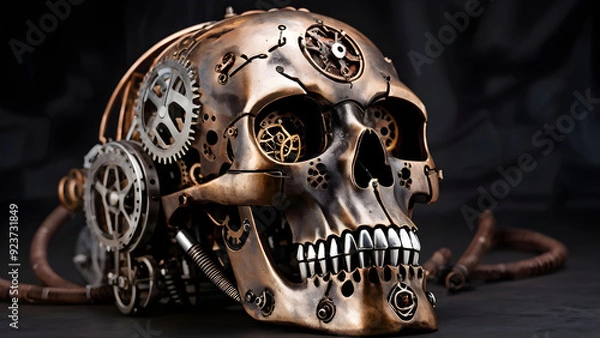 Obraz Mechenical skull