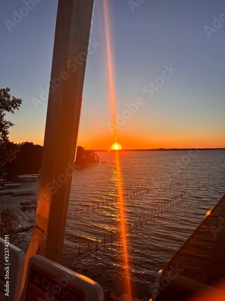 Obraz sunset over a lake