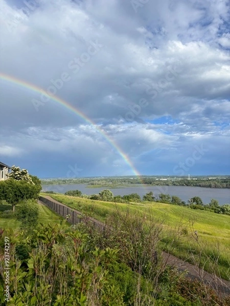 Obraz rainbow over fields