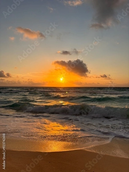 Obraz sunrise on a beach