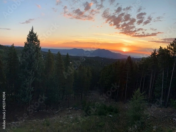 Obraz sunrise in the mountains