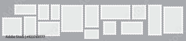 Obraz Postcard stamp frames.