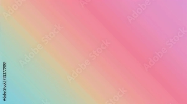 Fototapeta Soft pastel rainbow gradient background.