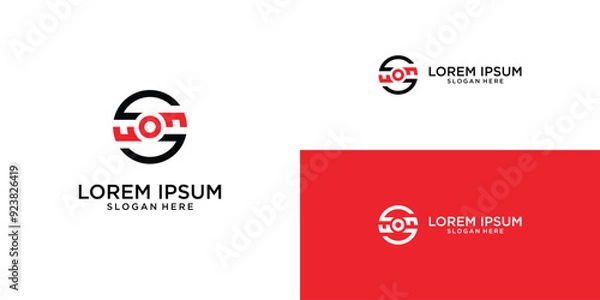 Obraz Creative circle ring logo design with unique concept premium vector