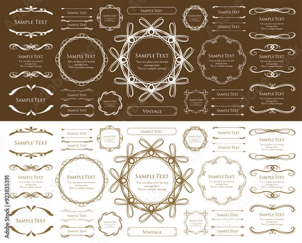 Fototapeta ハロウィンのフレームデザイン。レトロフレーム。アンティークフレームデザイン。