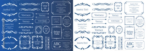 Fototapeta ハロウィンのフレームデザイン。レトロフレーム。アンティークフレームデザイン。