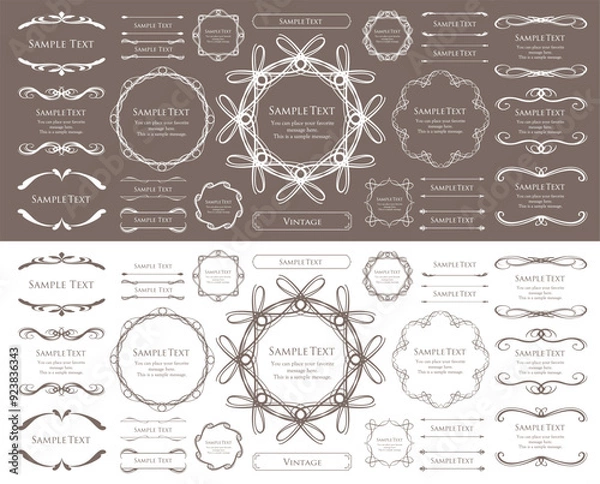 Fototapeta ハロウィンのフレームデザイン。レトロフレーム。アンティークフレームデザイン。