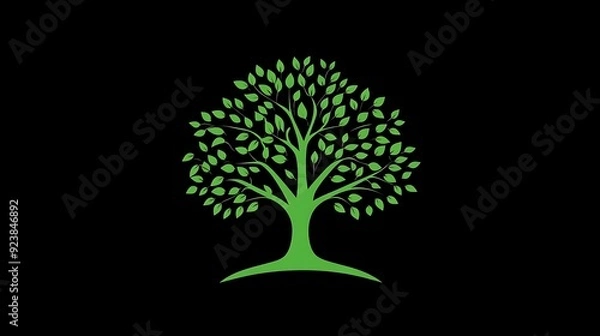 Obraz Tree sign logo