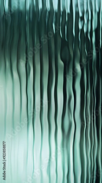 Obraz Turquoise ribbed glass background
