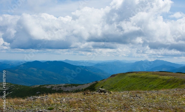 Obraz clouds over the mountains