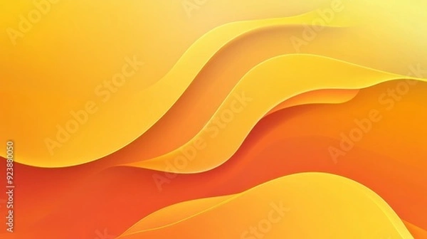 Obraz Abstract Yellow and Orange Waves