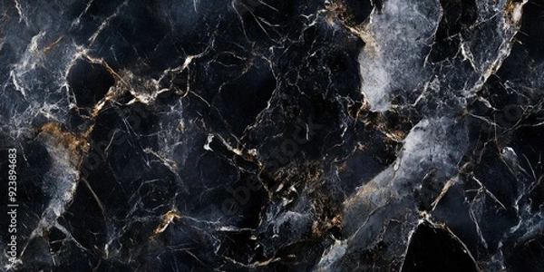 Fototapeta marble granite panorama background wall surface black pattern graphic abstract light elegant black for do floor ceramic counter texture stone slab smooth natural , ai