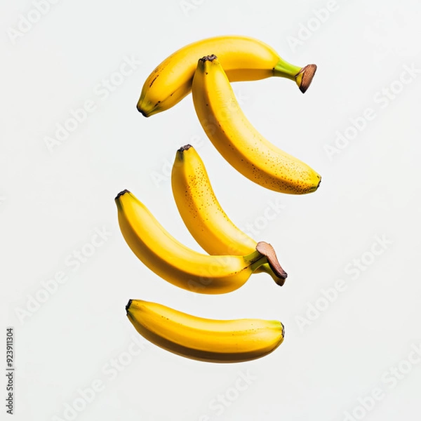 Fototapeta bananas floating in the air
