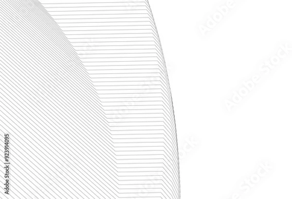 Fototapeta abstract architecture vector 3d illustration 