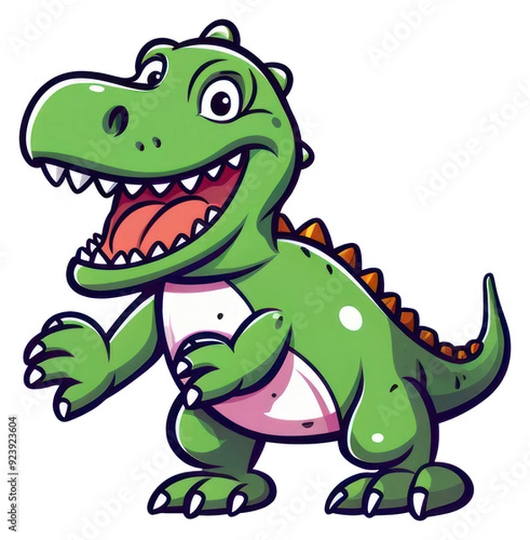 Obraz PNG Dinosaur reptile cartoon animal.