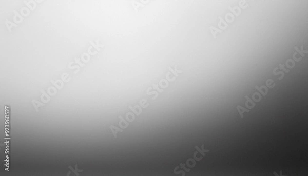 Fototapeta White gray smooth grainy gradient background website header backdrop noise texture effect copy space