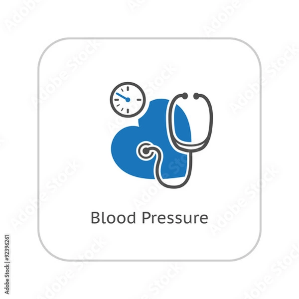 Obraz Blood Pressure Icon. Flat Design.