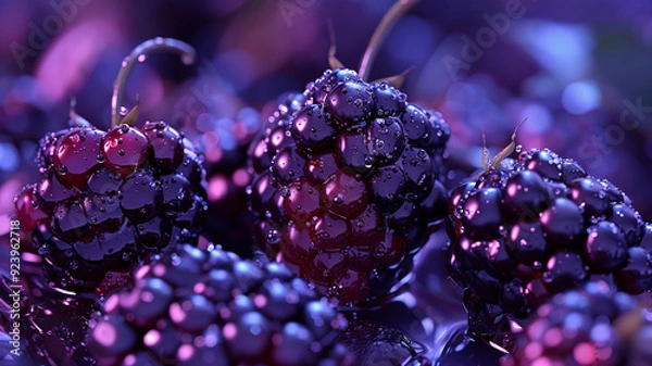 Fototapeta bunch of grapes generated by AI technology