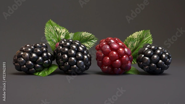 Fototapeta bunch of grapes generated by AI technology