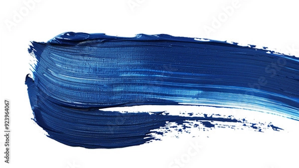 Obraz blue watercolor paint generated by AI technology