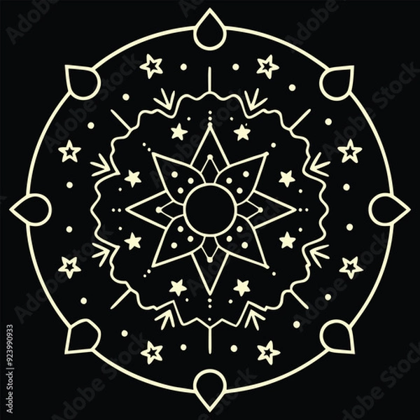 Obraz mandala pattern design and arts.