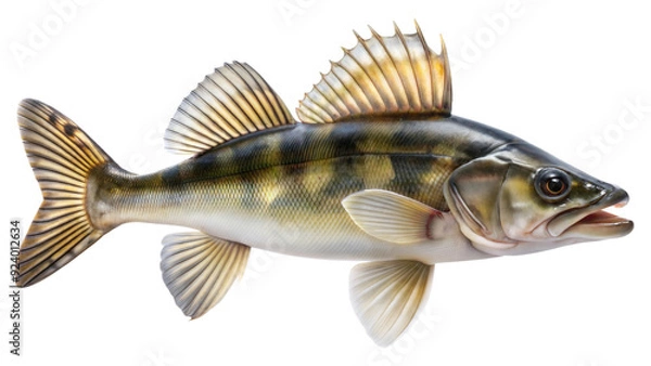 Obraz zander on a transparent background