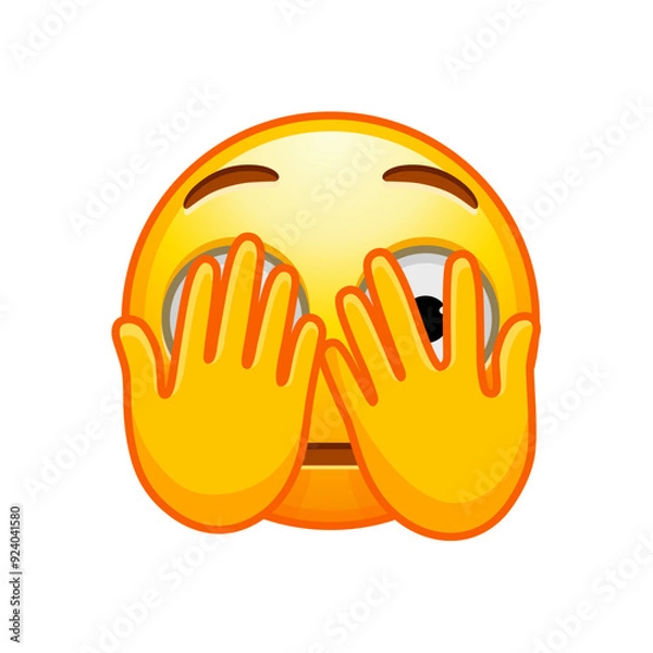 Obraz Peeking Face Emoji

